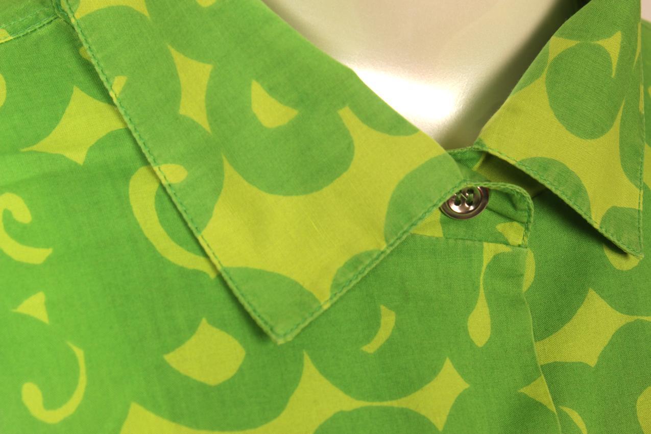 Vintage Marimekko Annika Rimala vihreä ”Tarha”-paita XXL - Image 3