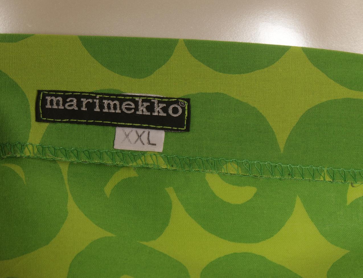 Vintage Marimekko Annika Rimala vihreä ”Tarha”-paita XXL - Image 9