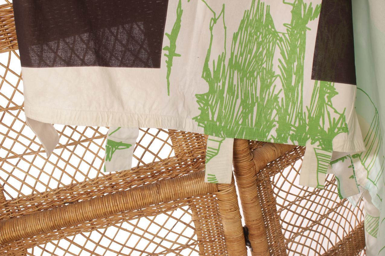 Marimekko Maija Louekari ”Kuiskaaja” kangas verho - Image 3