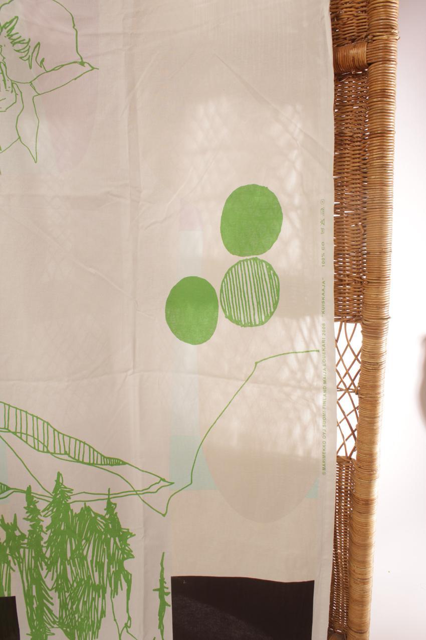 Marimekko Maija Louekari ”Kuiskaaja” kangas verho - Image 7