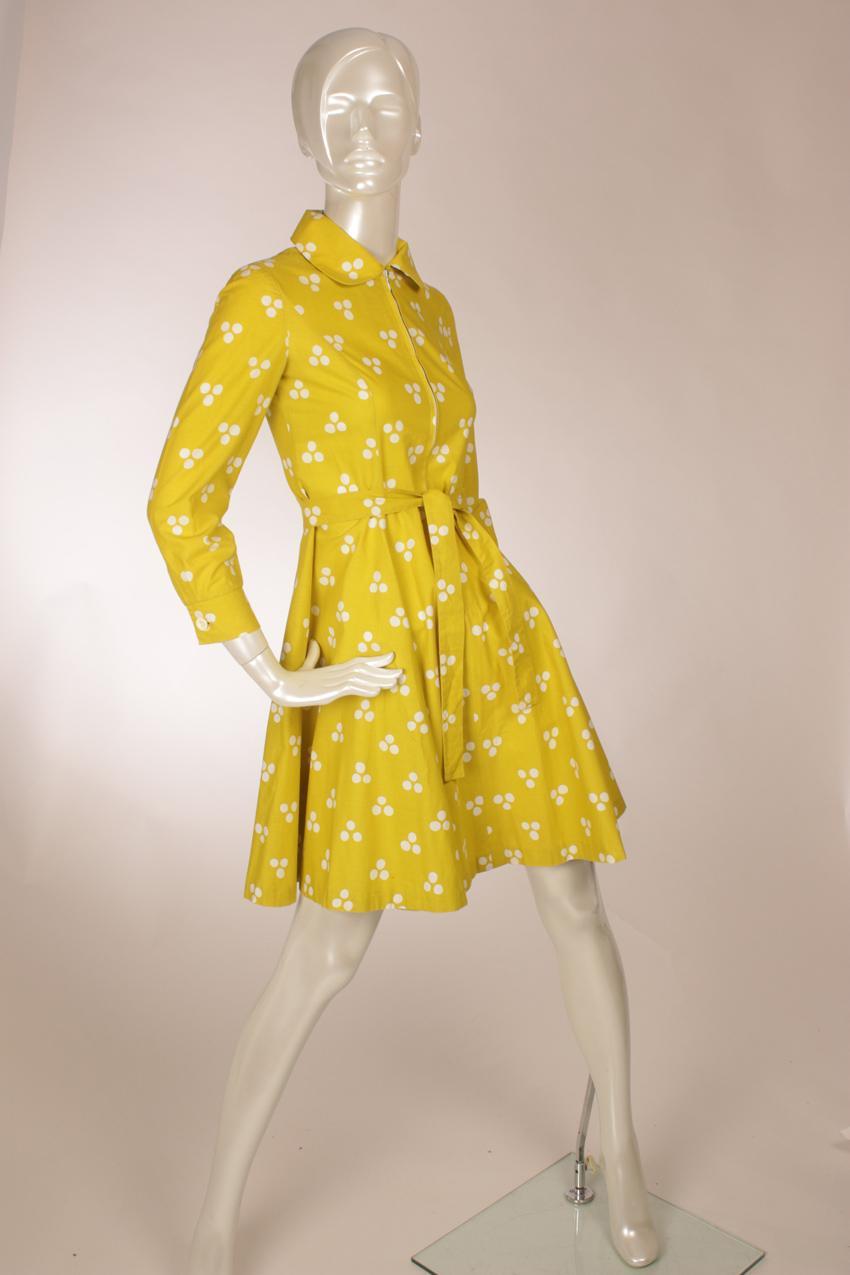 Vintage Marimekko limenvihreä paitamekko XS