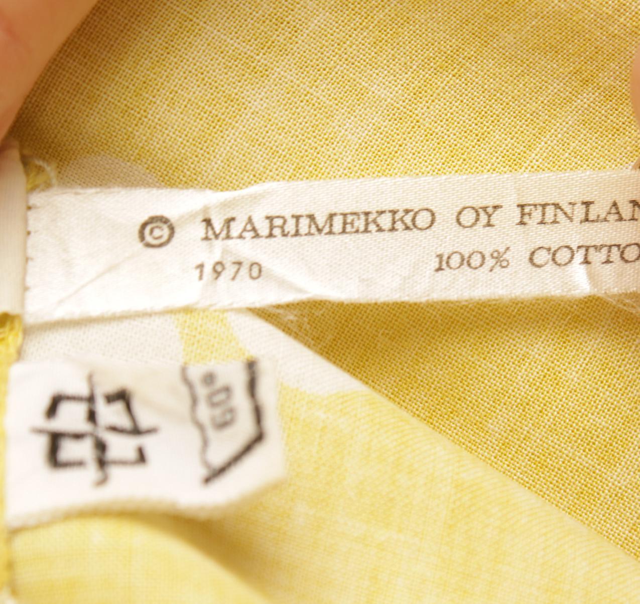 Vintage Marimekko limenvihreä paitamekko XS - Image 12