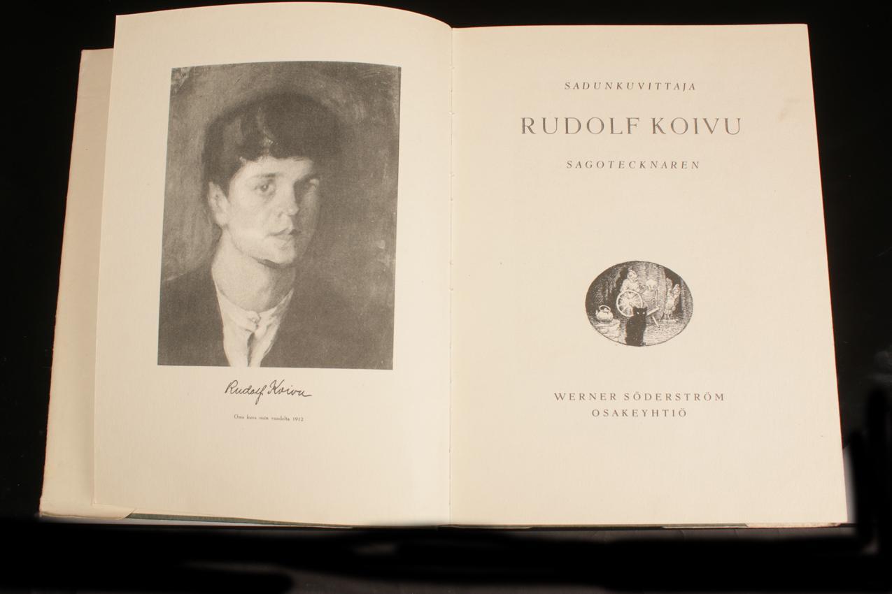 Wsoy Hertta Tirranen ja Raul Roine ”Sadunkuvittaja Rudolf Koivu Sagotecknaren” kuvitettu kirja 1948, 2. painos - Image 4