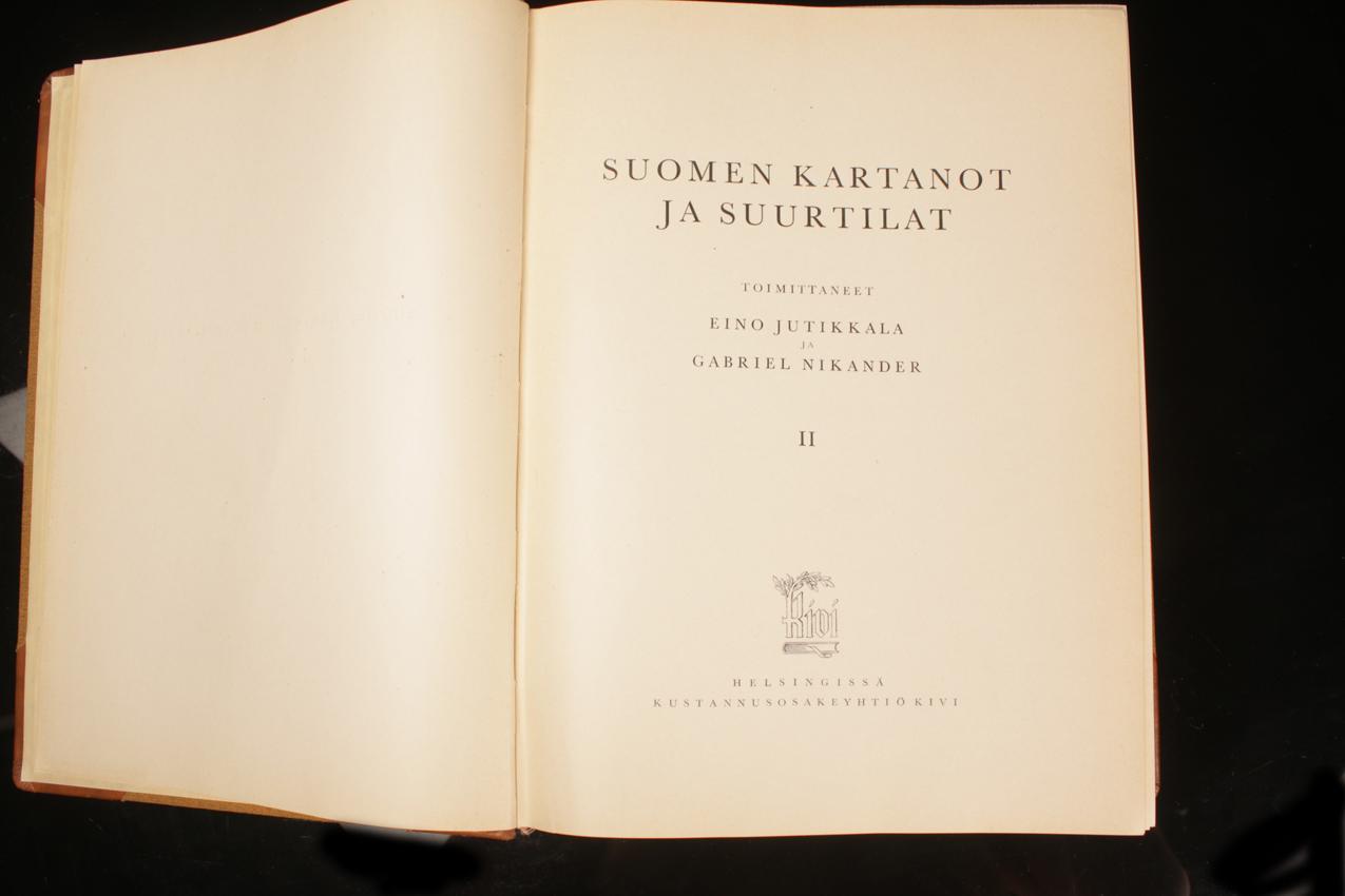 Kustannusosakeyhtiö Kivi Eino Jutikkala Gabriel Nikander ”Suomen kartanot ja suurtilat” osa II”, 1941 - Image 8