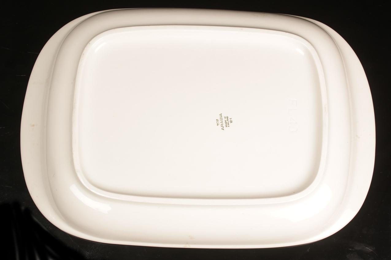 Arabia FL 43 large white serving platter - Image 4