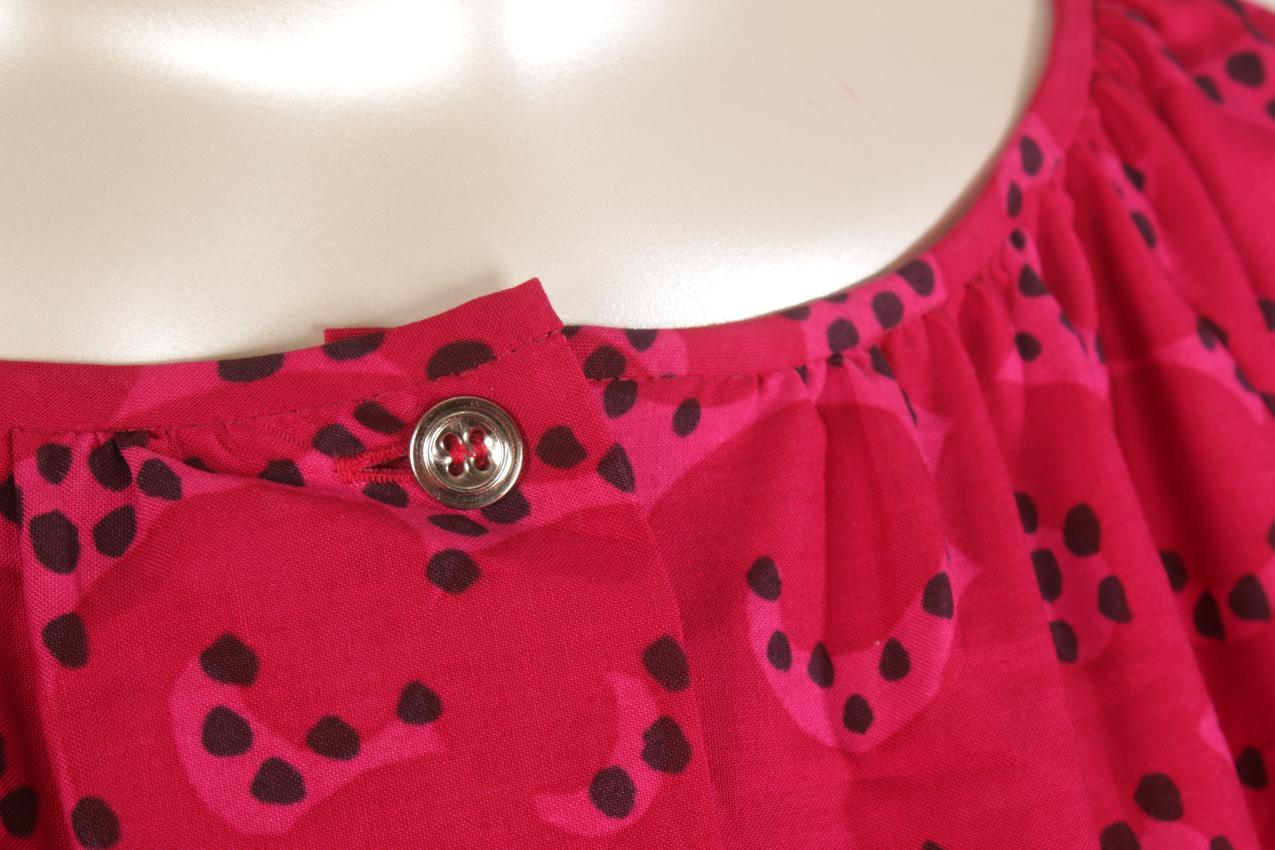 Vintage Marimekko Annikki Rimala “Rakkauskirje” “Tarha” maksimekko M L - Image 4