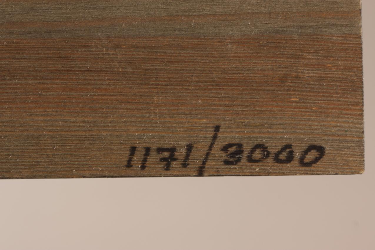 Vintage Pentik Kristiina Saanio pieni numeroitu 1171/3000 seinälaatta “Väinönputki” - Image 7