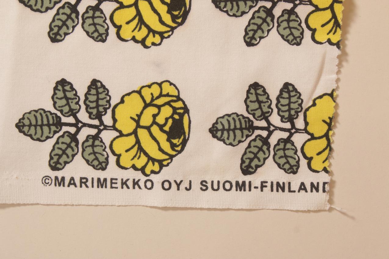 Marimekko “Maalaisruusu” kangaspala Maija Isola - Image 4