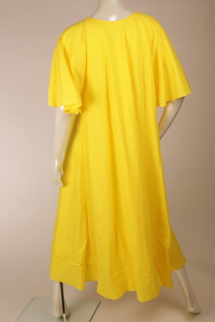 Vintage Vuokko keltainen mekko perhoshihoilla S - Image 7