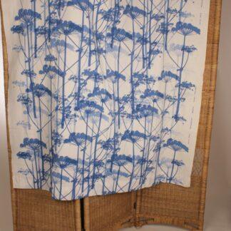 Vintage Printex Marimekko Maija Isola sininen ”Putkinotko” -verho/kangas