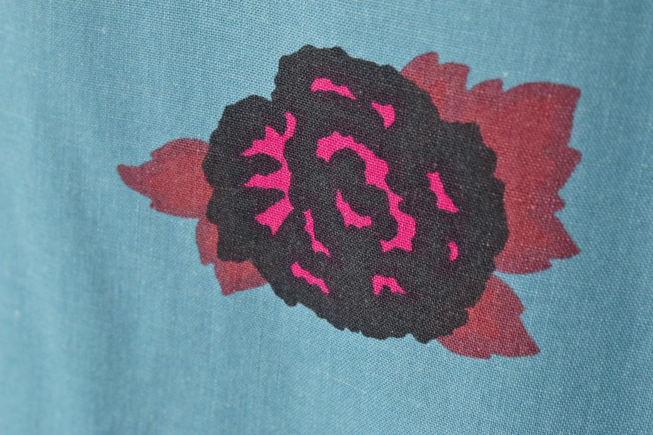 Vintage 1976 Marimekko Katsuji Wakisaka ”Kolibri” fabric - Image 5