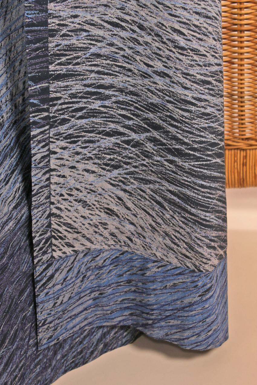 Vintage 1991 Marimekko Fujiwo Ishimoto ”Lepo” kangas verho - Image 4