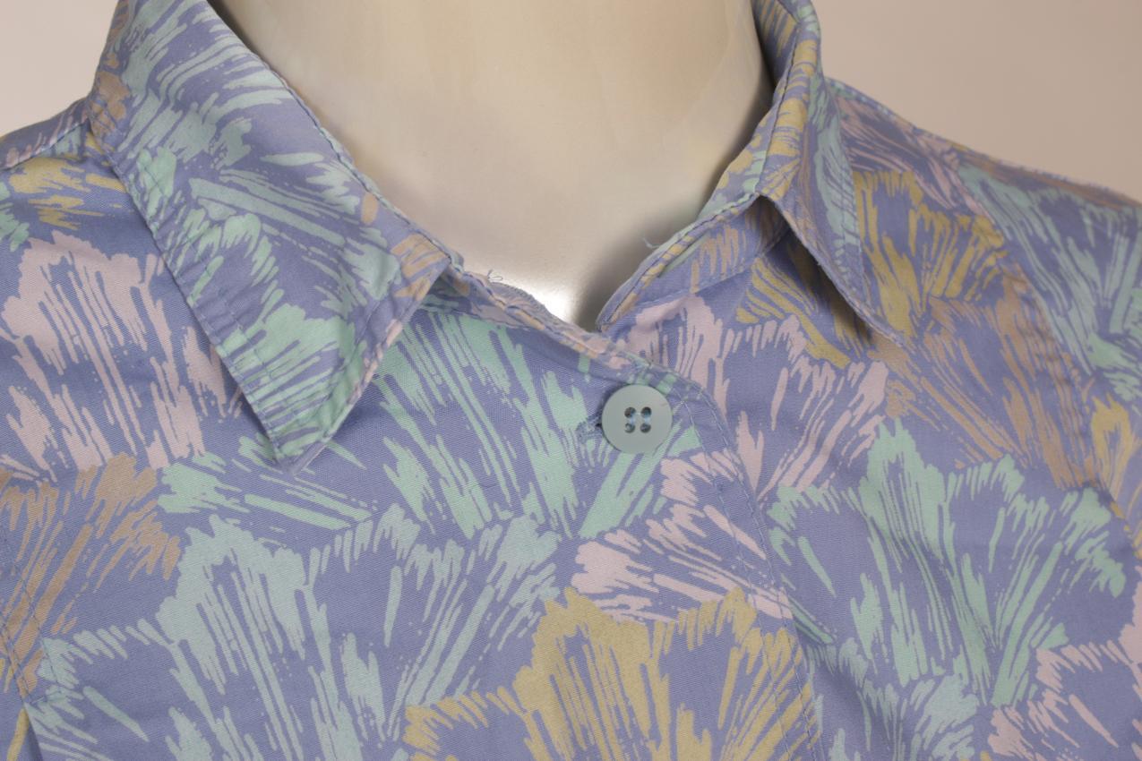 Vintage 80-luku Marimekko vaaleansinipohjainen paita ja hame M - Image 7
