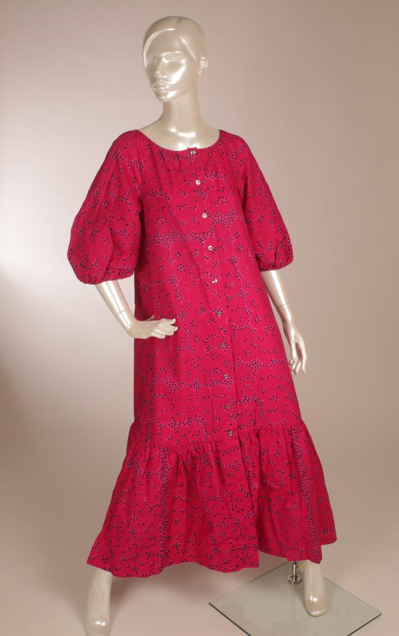 Vintage Marimekko Annikki Rimala “Rakkauskirje” “Tarha” maksimekko M