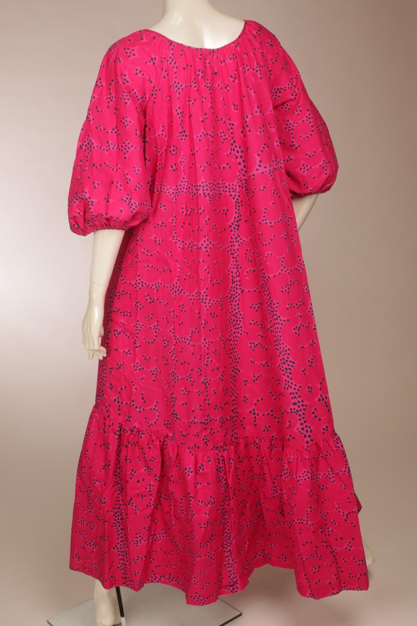 Vintage Marimekko Annikki Rimala “Rakkauskirje” “Tarha” maksimekko M - Image 5