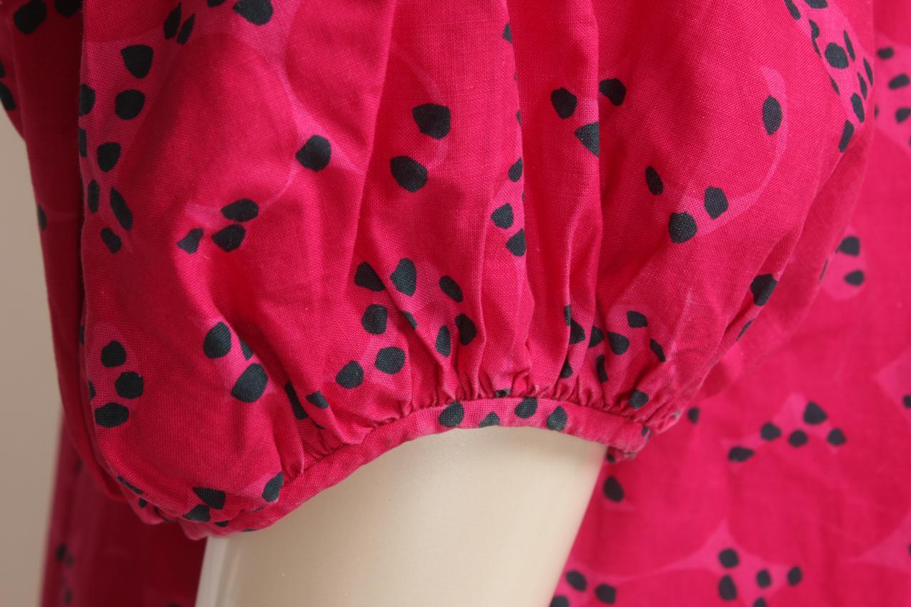 Vintage Marimekko Annikki Rimala “Rakkauskirje” “Tarha” maksimekko M - Image 7