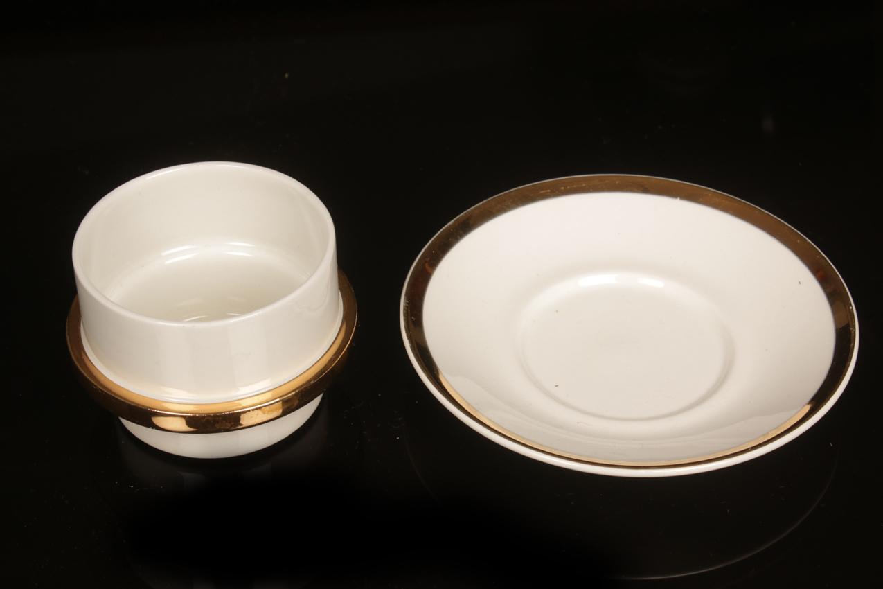 6 kpl Arabia espresso kahvikuppi Kultavanne Göran Bäck - Image 5