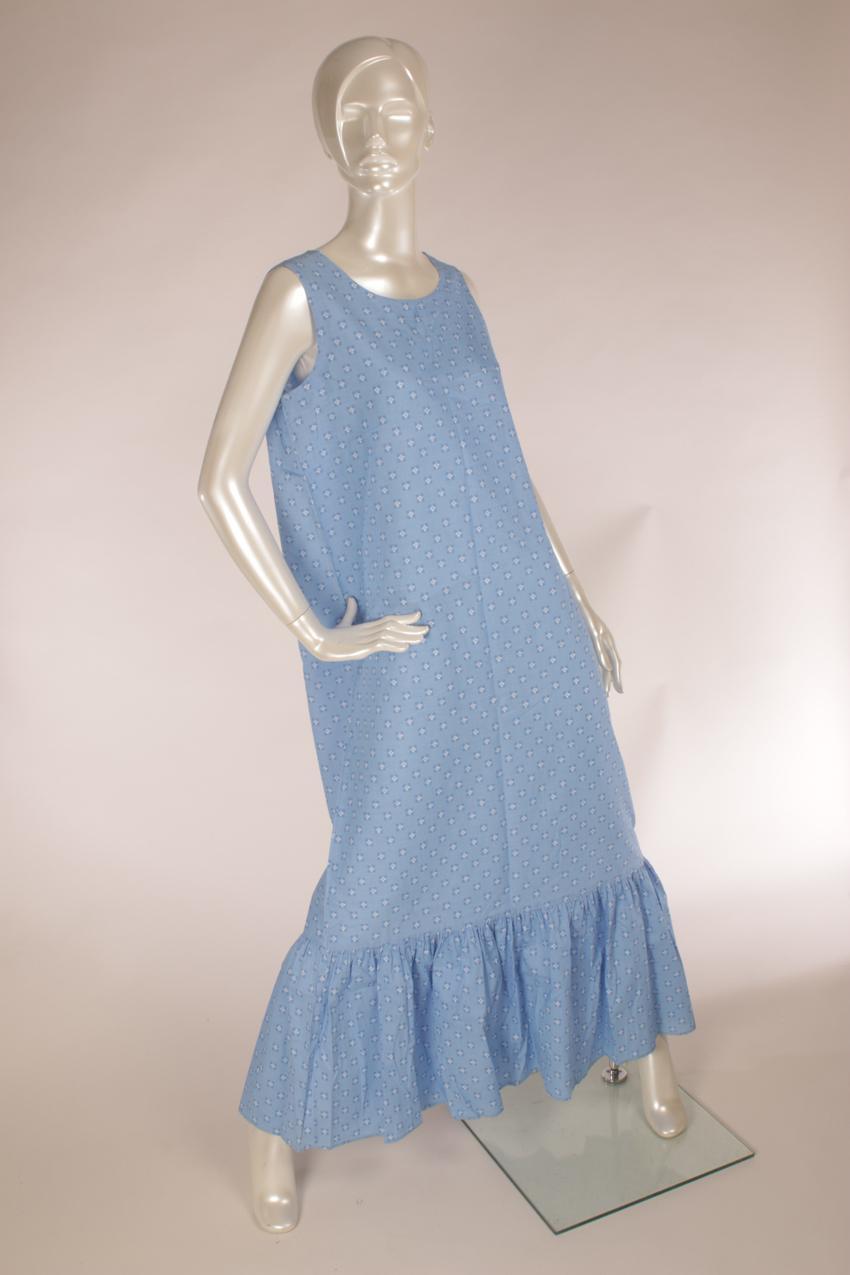 Vintage Marimekko baby blue maxi dress XL