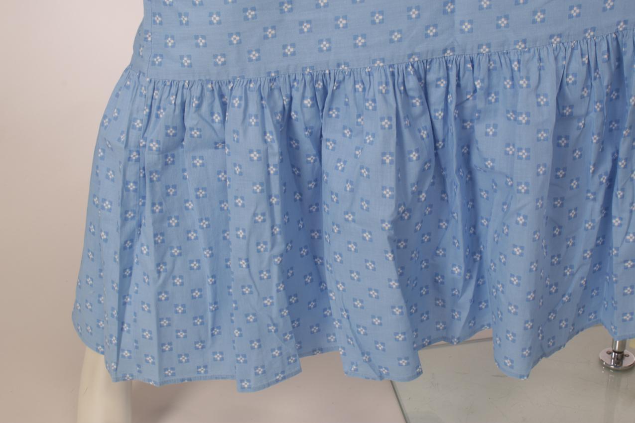 Vintage Marimekko baby blue maxi dress XL - Image 5
