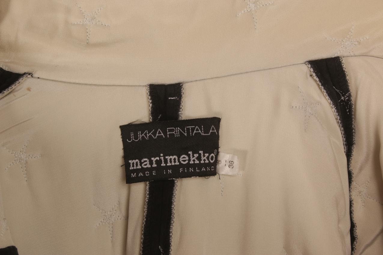 Vintage Marimekko Jukka Rintala topattu kimonotakki ja -liivi S - Image 10