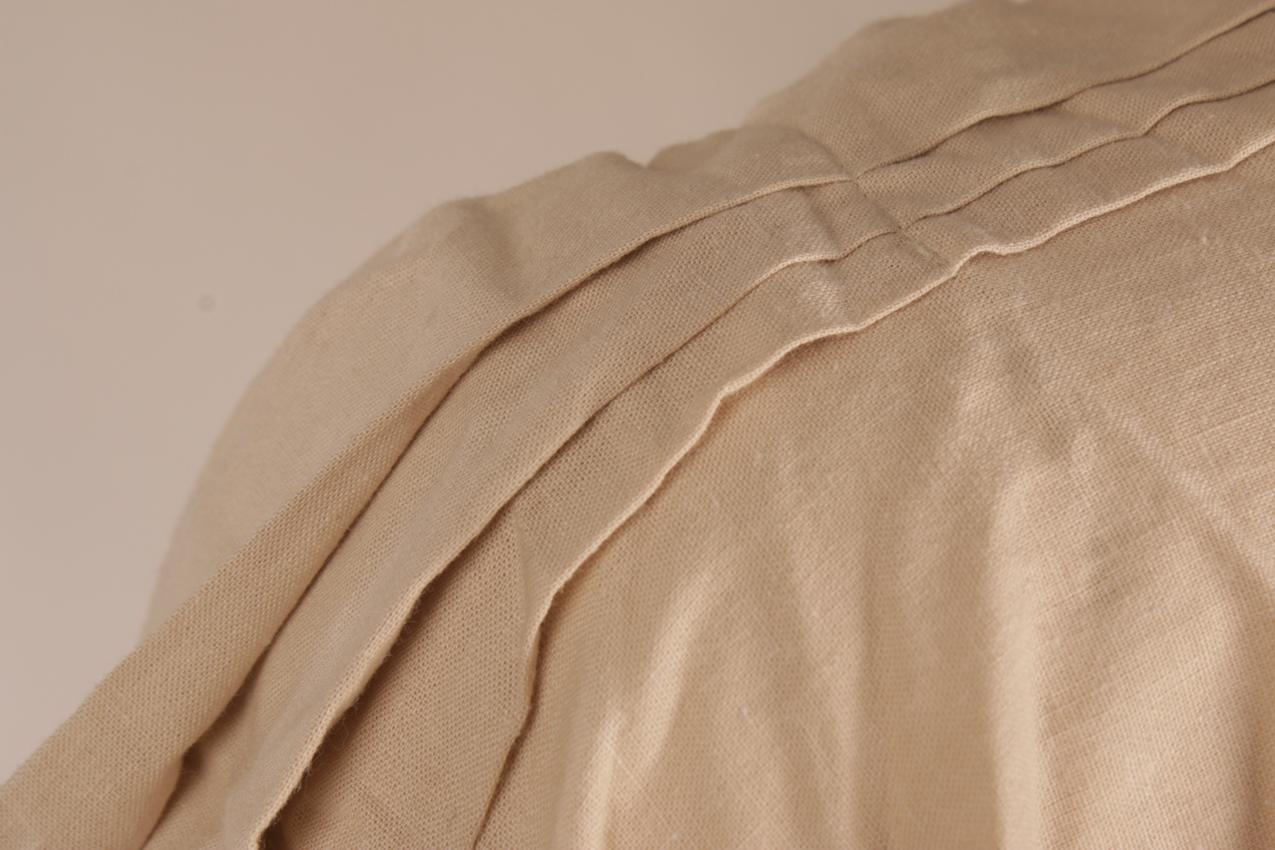 Vintage Vuokko beige maksimekko puhvihihoilla S - Image 6