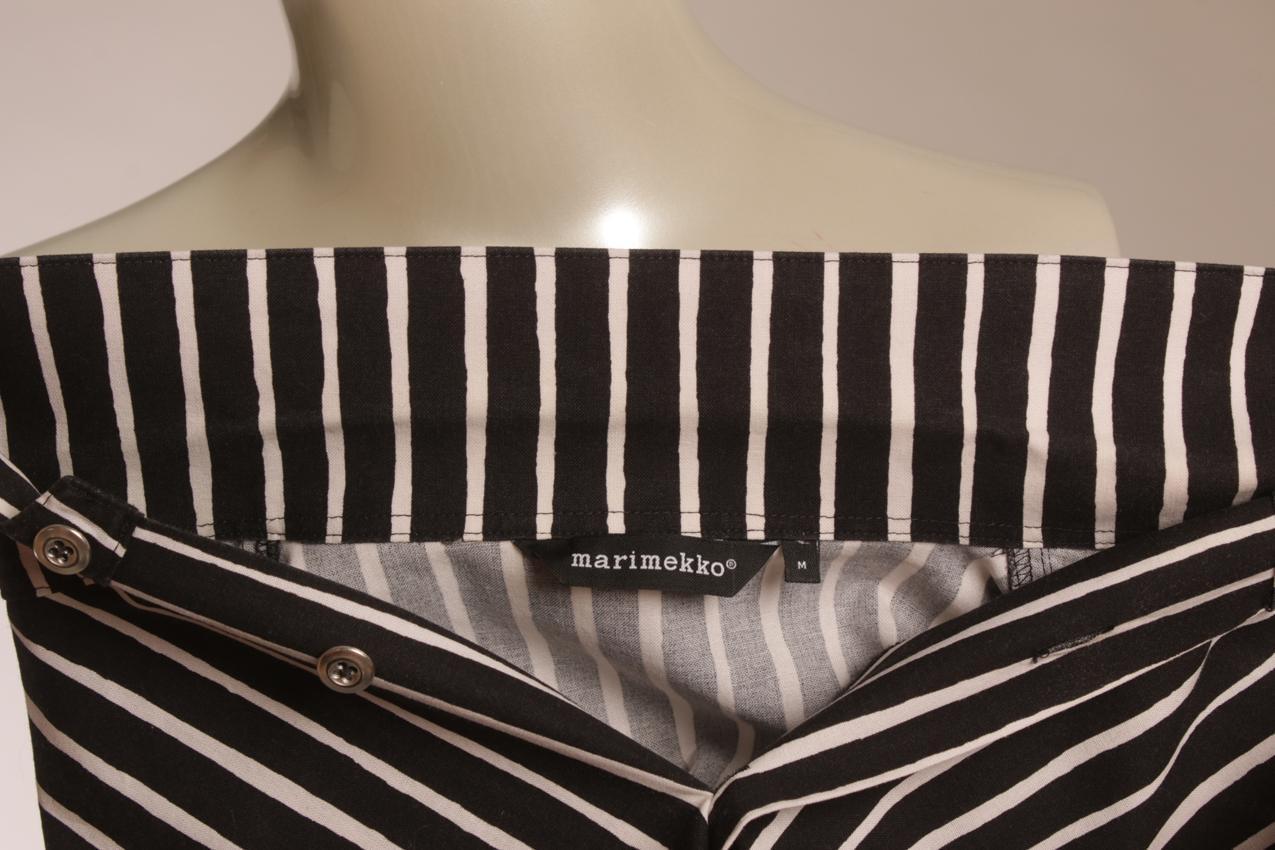 Marimekko black and white striped Jokapoika shirt men M - Image 4