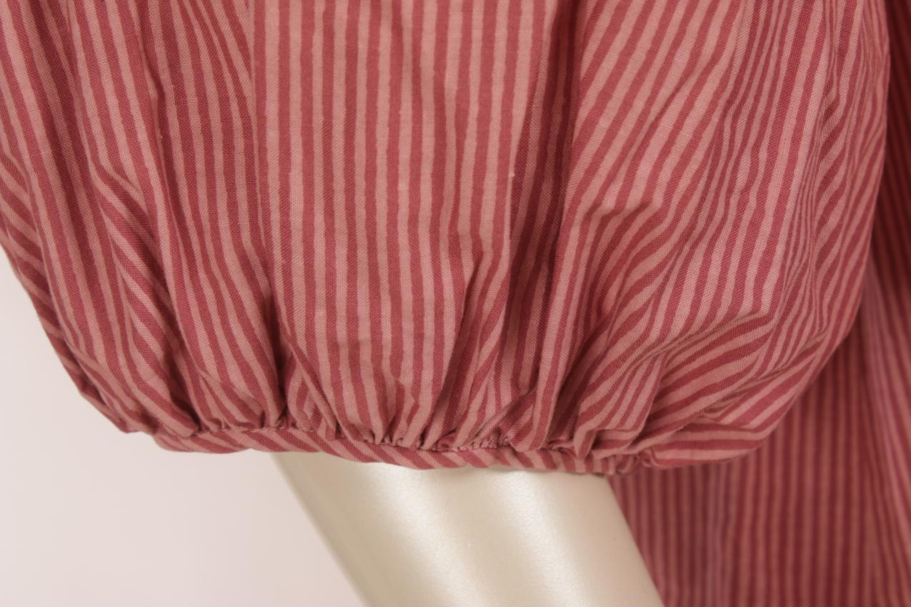 Vintage Marimekko Annikki Rimala pinkki raidallilnen “Rakkauskirje” maksimekko L XL - Image 4