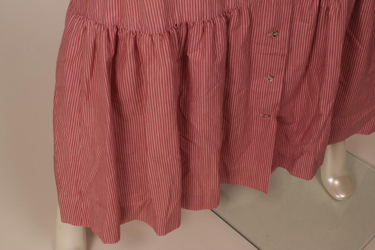 Vintage Marimekko Annikki Rimala pinkki raidallilnen “Rakkauskirje” maksimekko L XL - Image 5