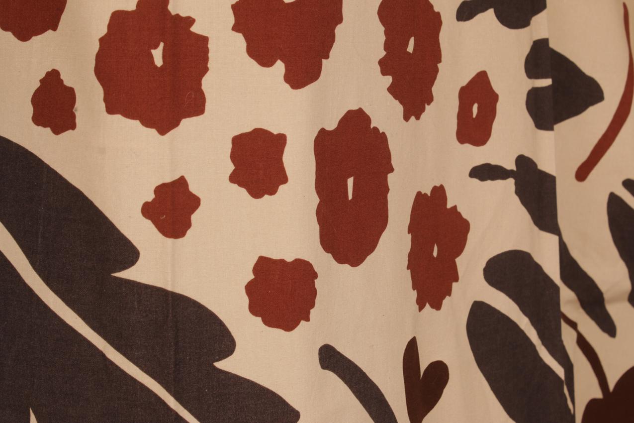 Vintage 70-luku Marimekko Fujiwo Ishimoto “Suvi” kangas verho - Image 3