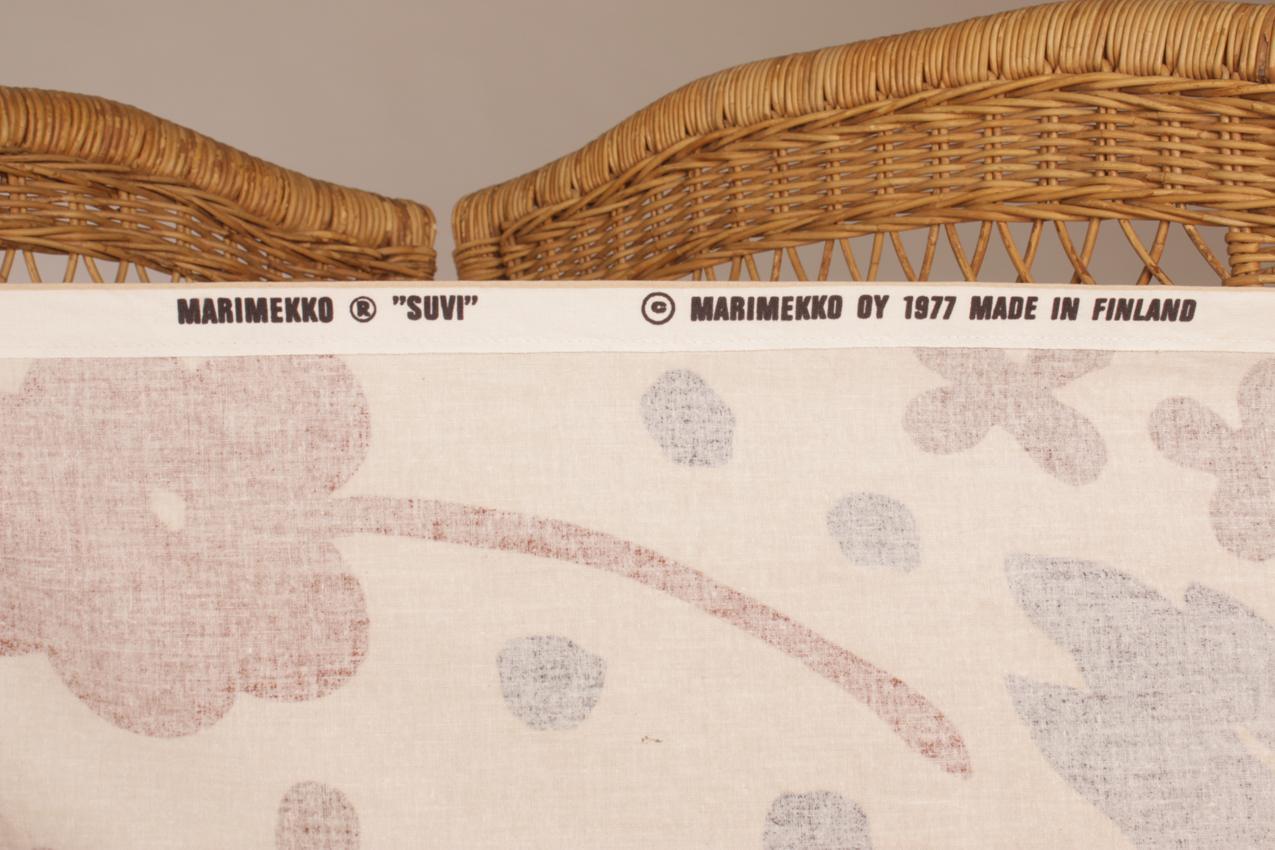 Vintage 70-luku Marimekko Fujiwo Ishimoto “Suvi” kangas verho - Image 5