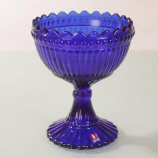Vintage Iittala koboltinsininen 155 mm Mariskooli silkkitarralla