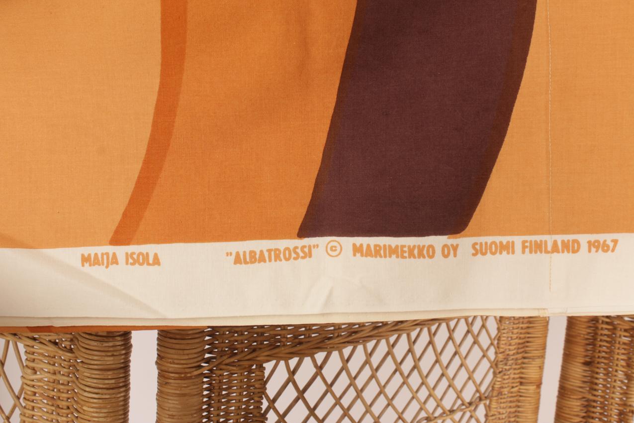 Vintage Marimekko Maija Isola “Albatrossi” kangas verho - Image 4