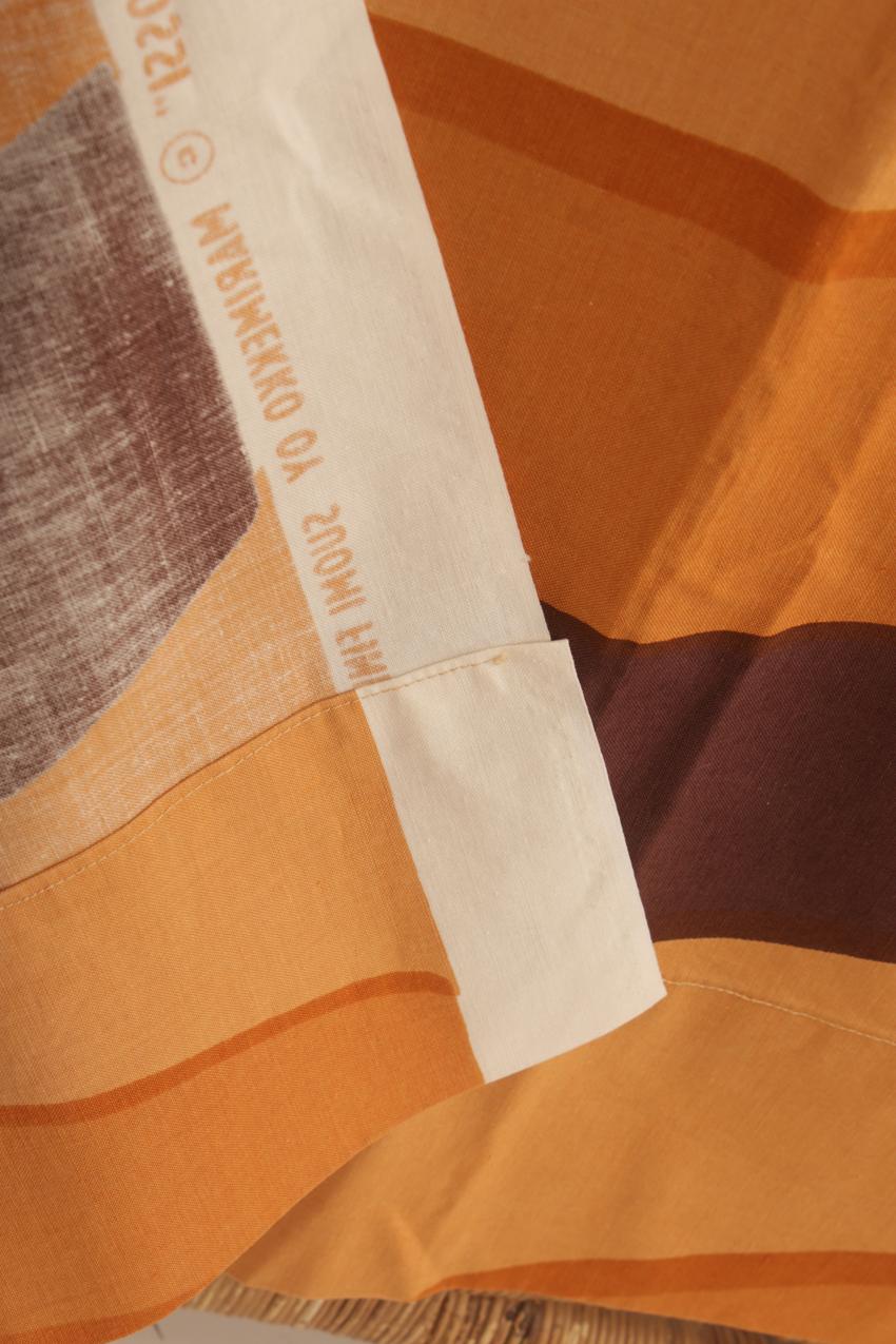 Vintage Marimekko Maija Isola “Albatrossi” kangas verho - Image 5