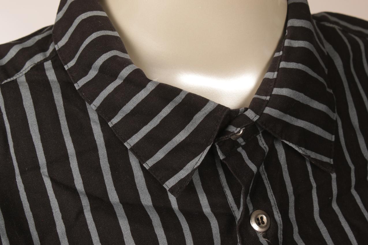 Marimekko black and gray striped Jokapoika shirt XL - Image 5