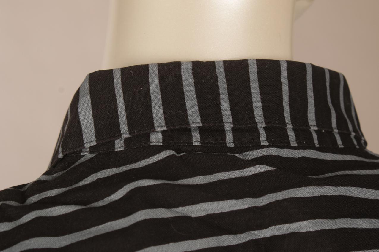 Marimekko black and gray striped Jokapoika shirt XL - Image 8