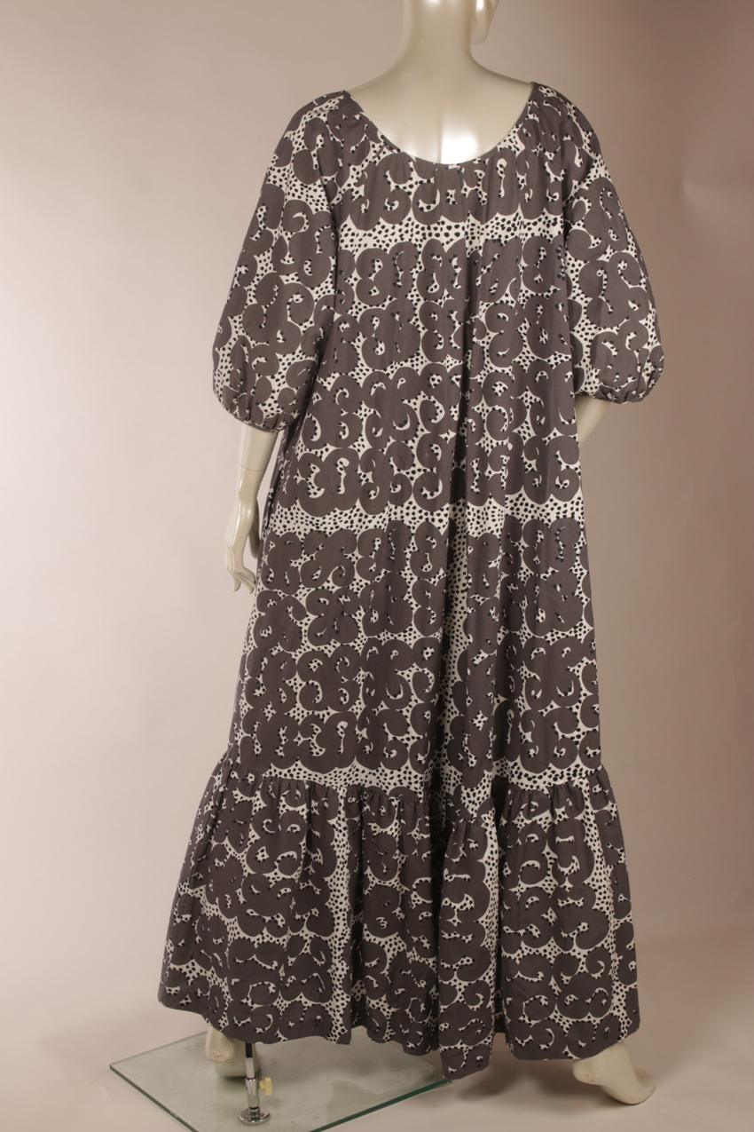 Vintage Marimekko Annika Rimala “Rakkauskirje” “Tarha” maksimekko L - Image 8