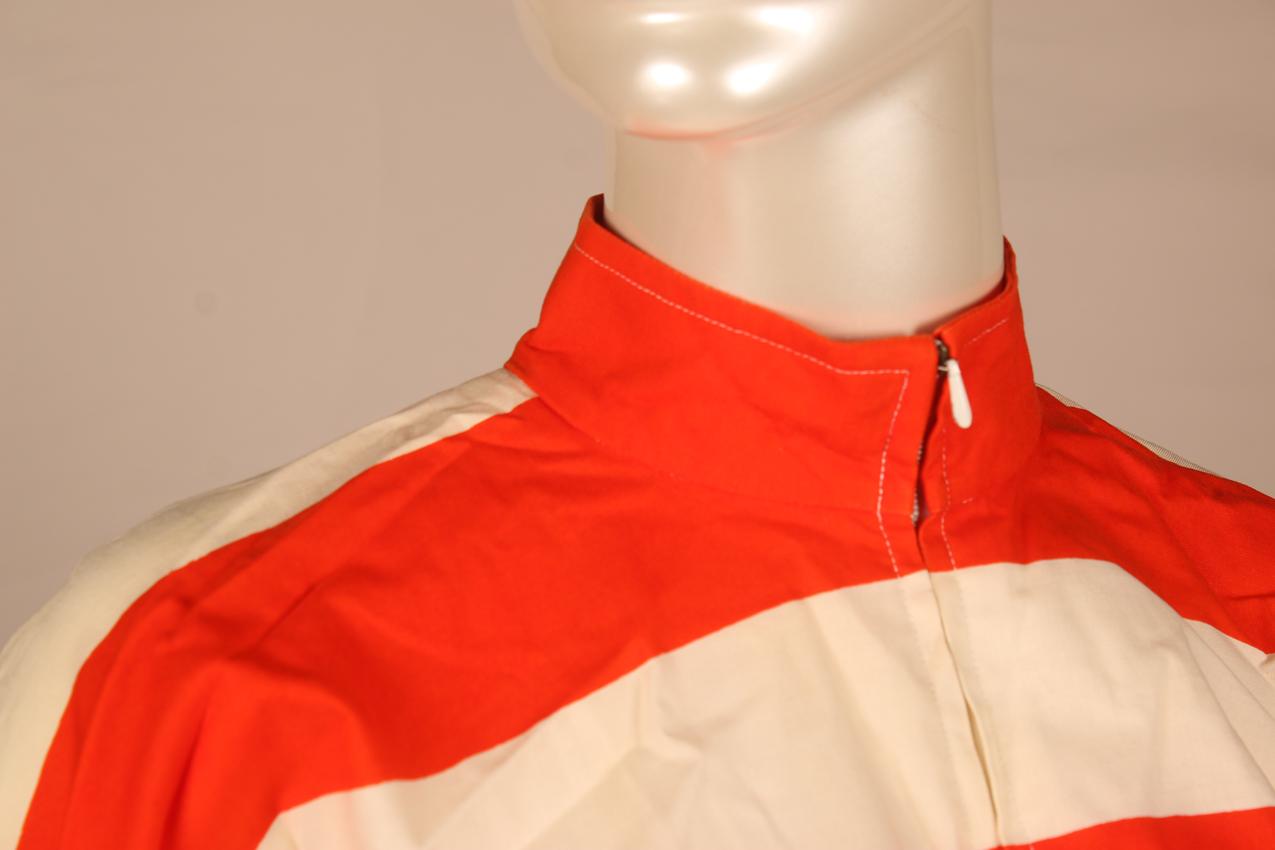Vintage Vuokko white red striped dress S - Image 7